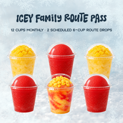 Icey Family Route Pass — 12 Cups/month